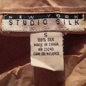 Silk 1940 girls long sleeve gold shirt